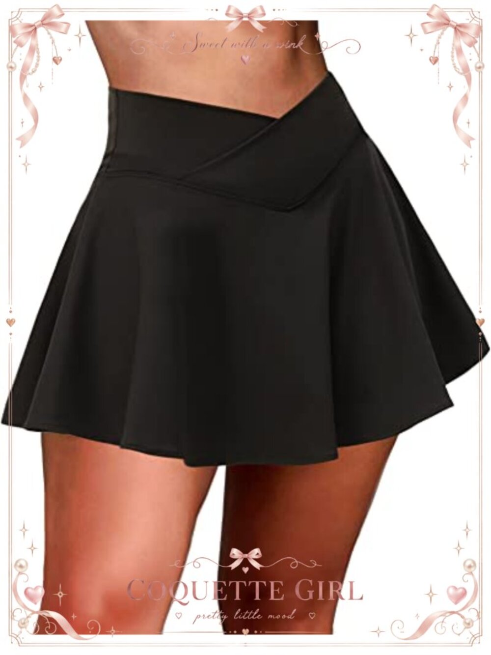 High Waisted Pleated Tennis Skort with Pockets Mini Golf Skirt